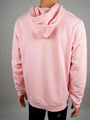 Dos du Hoodie XC Indar rose : capuche doublée et bas bord-côte - Xan Cycling