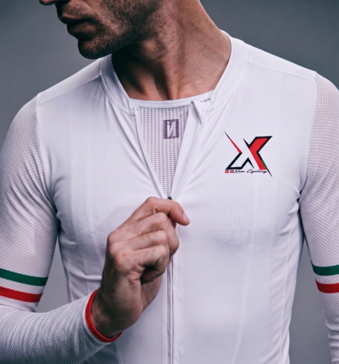 XC Heritage Stripe Pro Maillot Blanc