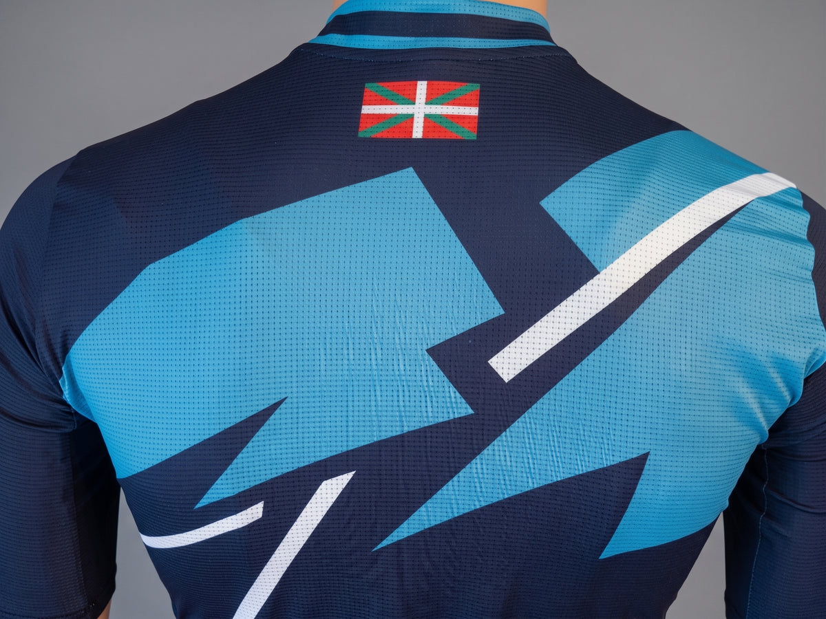 Maillot cyclisme femme XC Pro Fit Bayonne bleu marine et azur – photo 7