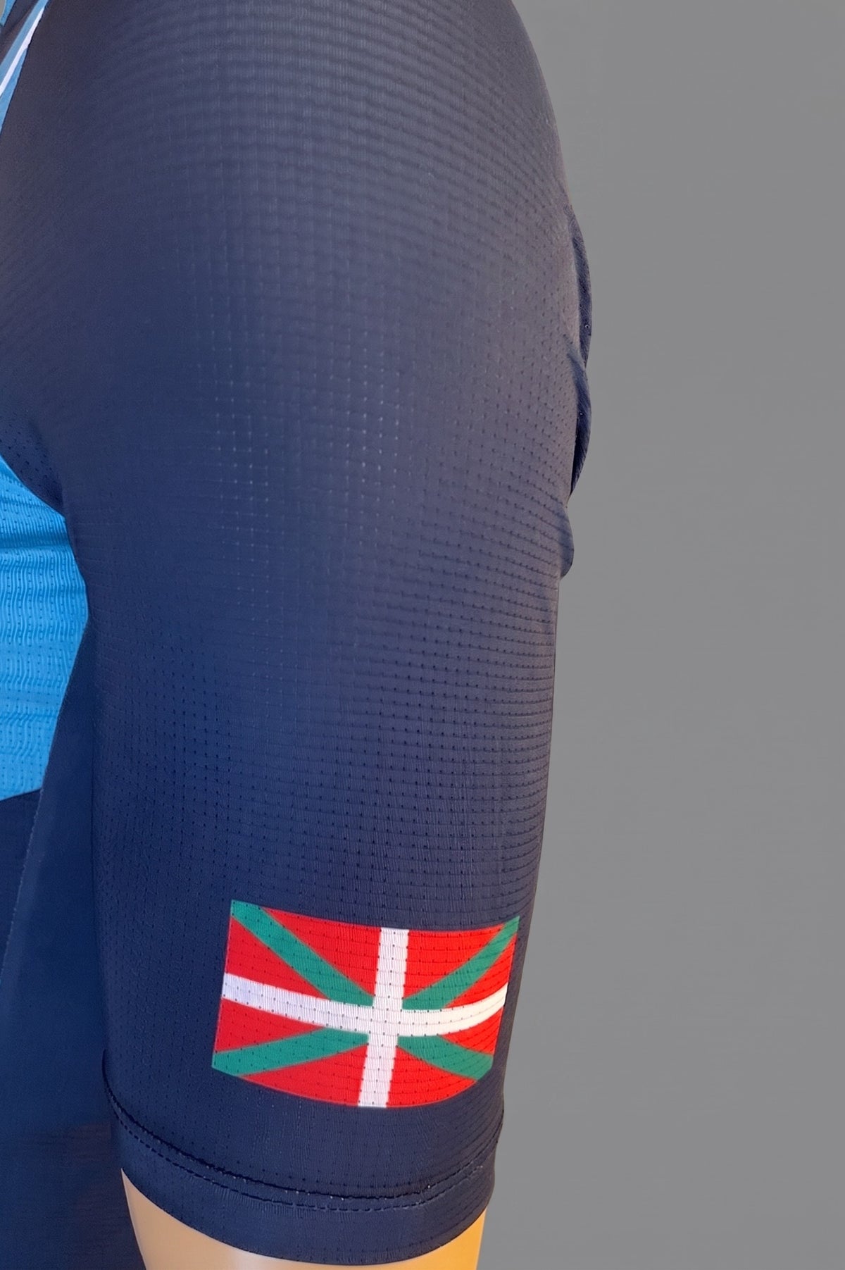 Maillot cyclisme femme XC Pro Fit Bayonne bleu marine et azur – photo 4